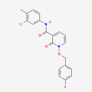 N-(3-chloro-4-methylphenyl)-1-[(4-fluorophenyl)methoxy]-2-oxopyridine-3-carboxamide
