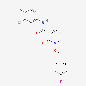 molecular formula C20H16ClFN2O3 B2922517 N-(3-chloro-4-methylphenyl)-1-[(4-fluorophenyl)methoxy]-2-oxopyridine-3-carboxamide CAS No. 868678-42-6