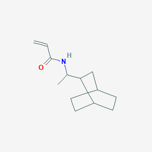 molecular formula C13H21NO B2922525 N-[1-(2-Bicyclo[2.2.2]octanyl)ethyl]prop-2-enamide CAS No. 1859534-87-4