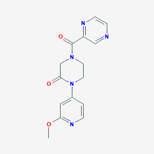 1-(2-Methoxypyridin-4-yl)-4-(pyrazine-2-carbonyl)piperazin-2-one