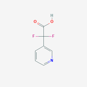 molecular formula C7H5F2NO2 B2922559 2,2-Difluoro-2-(pyridin-3-yl)acetic acid CAS No. 1247461-08-0