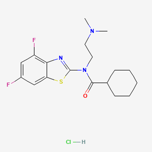 N-(4,6-difluorobenzo[d]thiazol-2-yl)-N-(2-(dimethylamino)ethyl)cyclohexanecarboxamide hydrochloride
