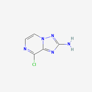 molecular formula C5H4ClN5 B2922569 8-氯-[1,2,4]三唑并[1,5-a]哒嗪-2-胺 CAS No. 1314874-80-0