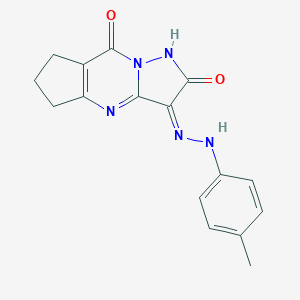 (10Z)-10-[(4-methylphenyl)hydrazinylidene]-1,8,12-triazatricyclo[7.3.0.03,7]dodeca-3(7),8-diene-2,11-dione