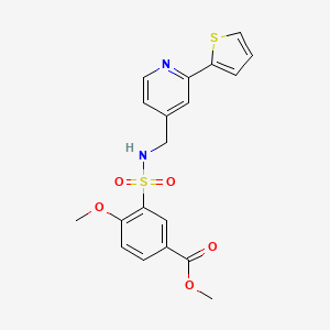 methyl 4-methoxy-3-(N-((2-(thiophen-2-yl)pyridin-4-yl)methyl)sulfamoyl)benzoate