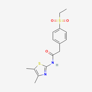 N-(4,5-dimethylthiazol-2-yl)-2-(4-(ethylsulfonyl)phenyl)acetamide