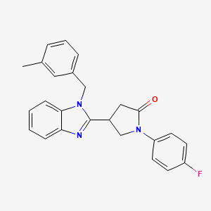1-(4-fluorophenyl)-4-[1-(3-methylbenzyl)-1H-benzimidazol-2-yl]pyrrolidin-2-one