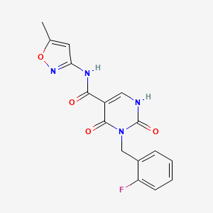 3-(2-fluorobenzyl)-N-(5-methylisoxazol-3-yl)-2,4-dioxo-1,2,3,4-tetrahydropyrimidine-5-carboxamide