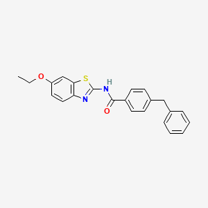 4-benzyl-N-(6-ethoxy-1,3-benzothiazol-2-yl)benzamide