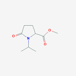 molecular formula C9H15NO3 B2922617 Methyl 5-oxo-1-(propan-2-yl)pyrrolidine-2-carboxylate CAS No. 1001390-56-2