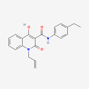 molecular formula C21H20N2O3 B2922619 1-allyl-N-(4-ethylphenyl)-4-hydroxy-2-oxo-1,2-dihydroquinoline-3-carboxamide CAS No. 941898-47-1