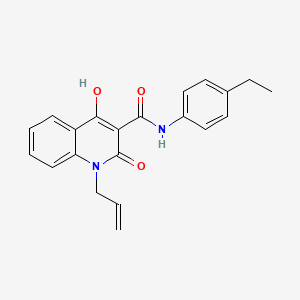 N-(4-ethylphenyl)-4-hydroxy-2-oxo-1-(prop-2-en-1-yl)-1,2-dihydroquinoline-3-carboxamide