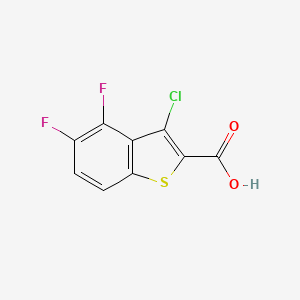 molecular formula C9H3ClF2O2S B2922638 3-Chloro-4,5-difluoro-1-benzothiophene-2-carboxylic acid CAS No. 1397235-77-6