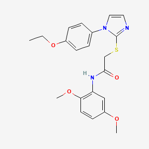 N-(2,5-dimethoxyphenyl)-2-((1-(4-ethoxyphenyl)-1H-imidazol-2-yl)thio)acetamide