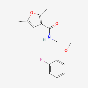 N-[2-(2-Fluorophenyl)-2-methoxypropyl]-2,5-dimethylfuran-3-carboxamide