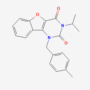 3-isopropyl-1-(4-methylbenzyl)benzofuro[3,2-d]pyrimidine-2,4(1H,3H)-dione