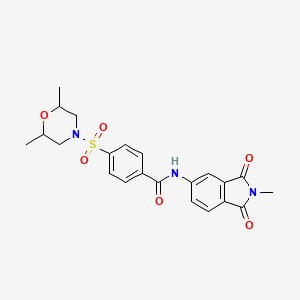4-((2,6-dimethylmorpholino)sulfonyl)-N-(2-methyl-1,3-dioxoisoindolin-5-yl)benzamide