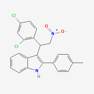 3-[1-(2,4-dichlorophenyl)-2-nitroethyl]-2-(4-methylphenyl)-1H-indole