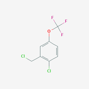 molecular formula C8H5Cl2F3O B2922692 2-Chloro-5-(trifluoromethoxy)benzyl chloride CAS No. 1261836-07-0
