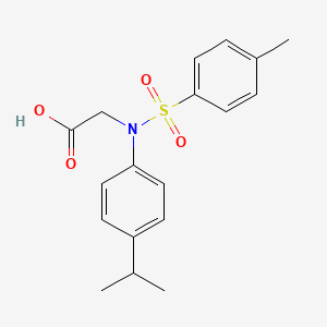 molecular formula C18H21NO4S B2922694 N-(4-Isopropylphenyl)-N-[(4-methylphenyl)sulfonyl]glycine CAS No. 333458-91-6