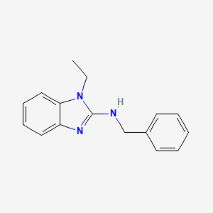 molecular formula C16H17N3 B2922699 N-苄基-1-乙基-1H-1,3-苯并二唑-2-胺 CAS No. 27185-22-4