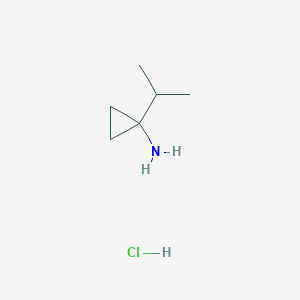 molecular formula C6H14ClN B2922717 (1-Isopropylcyclopropyl)amine hydrochloride CAS No. 1174526-66-9; 1215107-56-4