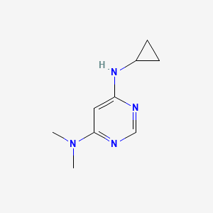 molecular formula C9H14N4 B2922753 N4-Cyclopropyl-N6,N6-dimethylpyrimidine-4,6-diamine CAS No. 1353987-43-5