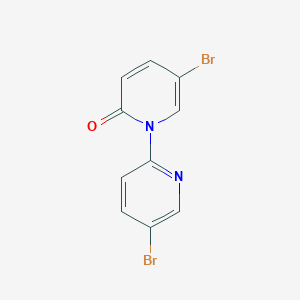 molecular formula C10H6Br2N2O B2922754 5-Bromo-1-(5-bromopyridin-2-yl)pyridin-2-one CAS No. 1864015-08-6