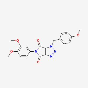 5-(3,4-dimethoxyphenyl)-1-(4-methoxybenzyl)-3a,6a-dihydropyrrolo[3,4-d][1,2,3]triazole-4,6(1H,5H)-dione