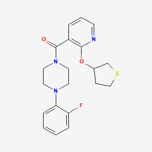 (4-(2-Fluorophenyl)piperazin-1-yl)(2-((tetrahydrothiophen-3-yl)oxy)pyridin-3-yl)methanone