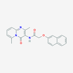 molecular formula C22H19N3O3 B2922825 N-(2,6-dimethyl-4-oxo-4H-pyrido[1,2-a]pyrimidin-3-yl)-2-(naphthalen-2-yloxy)acetamide CAS No. 941965-46-4
