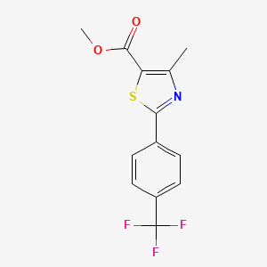 4-Methyl-2-(4-trifluoromethyl-phenyl)-thiazole-5-carboxylic acid methyl ester