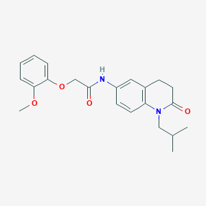 N-(1-isobutyl-2-oxo-1,2,3,4-tetrahydroquinolin-6-yl)-2-(2-methoxyphenoxy)acetamide