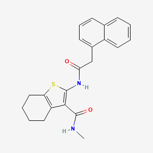 N-methyl-2-(2-(naphthalen-1-yl)acetamido)-4,5,6,7-tetrahydrobenzo[b]thiophene-3-carboxamide