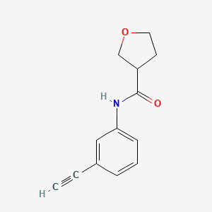 N-(3-ethynylphenyl)oxolane-3-carboxamide