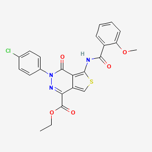 Ethyl 3-(4-chlorophenyl)-5-[(2-methoxybenzoyl)amino]-4-oxothieno[3,4-d]pyridazine-1-carboxylate