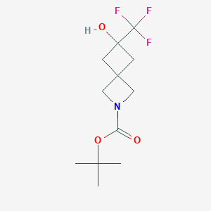 Tert-butyl 6-hydroxy-6-(trifluoromethyl)-2-azaspiro[3.3]heptane-2-carboxylate