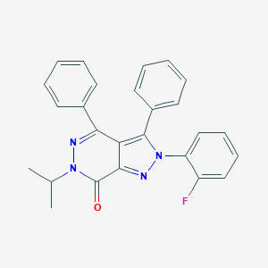 molecular formula C26H21FN4O B292287 2-(2-fluorophenyl)-6-isopropyl-3,4-diphenyl-2,6-dihydro-7H-pyrazolo[3,4-d]pyridazin-7-one 