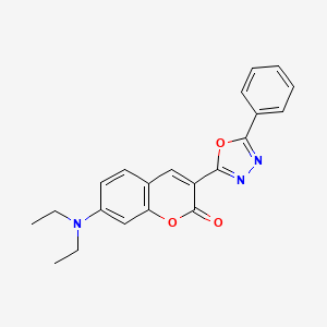 B2922882 7-(diethylamino)-3-(5-phenyl-1,3,4-oxadiazol-2-yl)-2H-chromen-2-one CAS No. 50603-24-2