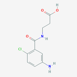 molecular formula C10H11ClN2O3 B2922902 N-[(5-amino-2-chlorophenyl)carbonyl]-beta-alanine CAS No. 1234971-80-2