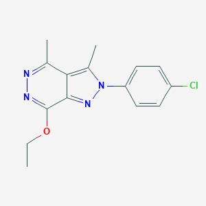 2-(4-chlorophenyl)-3,4-dimethyl-2H-pyrazolo[3,4-d]pyridazin-7-yl ethyl ether