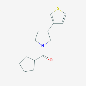 Cyclopentyl(3-(thiophen-3-yl)pyrrolidin-1-yl)methanone