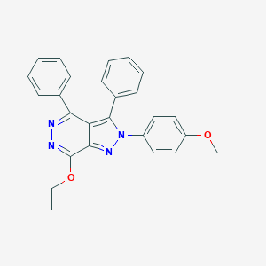 molecular formula C27H24N4O2 B292294 7-ethoxy-2-(4-ethoxyphenyl)-3,4-diphenyl-2H-pyrazolo[3,4-d]pyridazine 