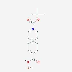 B2922945 Lithium 3-(tert-butoxycarbonyl)-3-azaspiro[5.5]undecane-9-carboxylate CAS No. 2197061-62-2