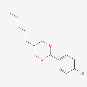 molecular formula C15H21BrO2 B2922962 2-(4-Bromophenyl)-5-pentyl-1,3-dioxane CAS No. 320423-73-2