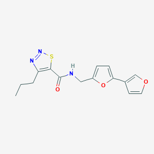 molecular formula C15H15N3O3S B2922968 N-([2,3'-联呋喃]-5-基甲基)-4-丙基-1,2,3-噻二唑-5-甲酰胺 CAS No. 2034488-12-3