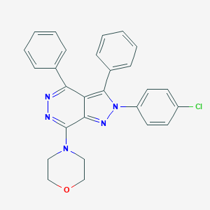 molecular formula C27H22ClN5O B292299 2-(4-chlorophenyl)-7-(4-morpholinyl)-3,4-diphenyl-2H-pyrazolo[3,4-d]pyridazine 