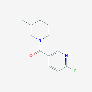 molecular formula C12H15ClN2O B2922990 2-Chloro-5-(3-methylpiperidine-1-carbonyl)pyridine CAS No. 325738-95-2