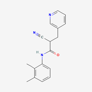 2-cyano-N-(2,3-dimethylphenyl)-3-pyridin-3-ylpropanamide