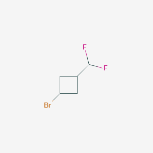 molecular formula C5H7BrF2 B2923003 1-Bromo-3-(difluoromethyl)cyclobutane CAS No. 2241140-79-2